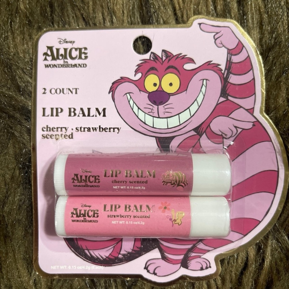Disney Alice in Wonderland Lip Balm and Gloss Set - Pink and White - Picture 4 of 4